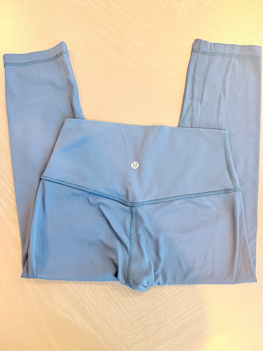 Lululemon Align High-Rise Crop 19" - Size 6 - Heathered Dark Teal / Green (EUC)